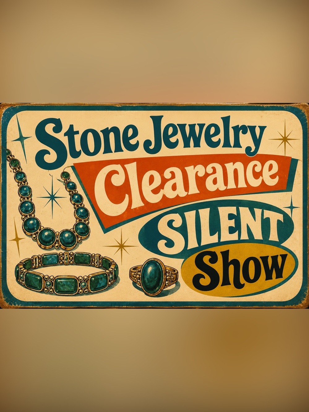Vintage Stone Jewelry Clearance Silent Show